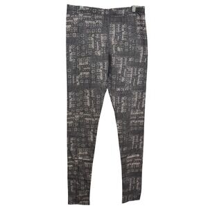 NWT Pete & Greta Pants Womens small gray prax abstarct graphic comfy Leisure